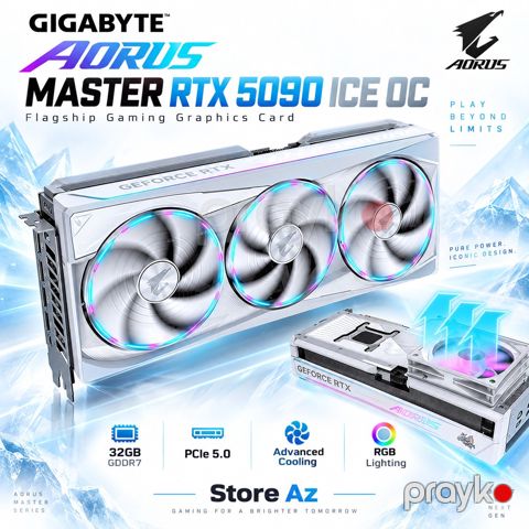 Gıgabyte aorus GeForce RTX 5090 master ıce 32G — Bakı