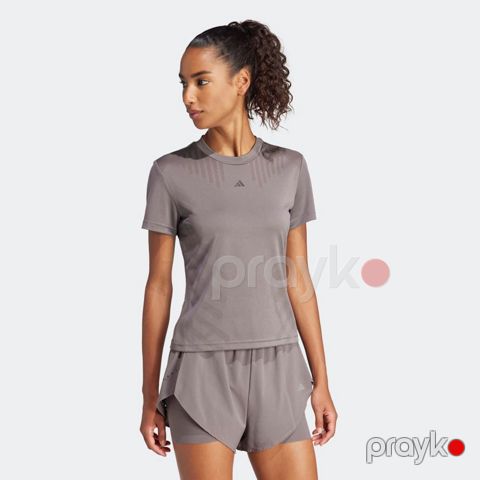 Qadınlar üçün futbolka Adidas HR Hııt Aırch T IT7431, qəhvəyi, polyester, ölçü XXS — Bakı