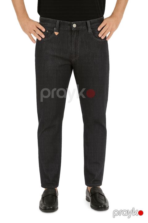 Kişilər üçün düz cins 0370, tünd boz, pambıq, ölçü 34 — Bakı