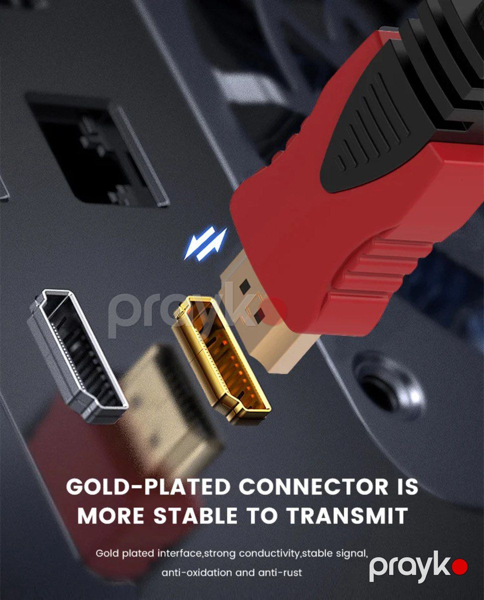 3 Meter HDMI (Male) to HDMI (Male) Cable with 1080p 4K Shielded High Definition Cable Full HD — Periferik cihazlar, Bakı (7)