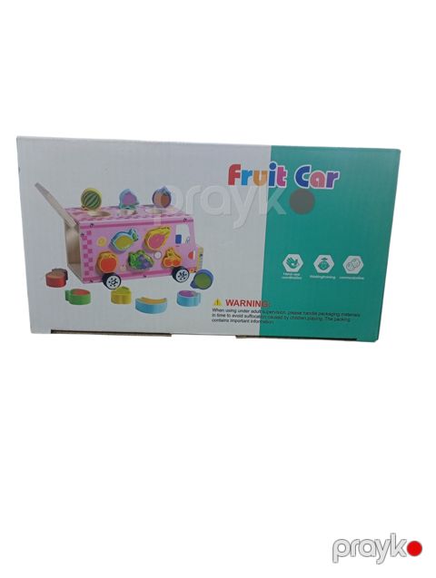 Uşaqlar üçün inkişaf etdirici sorter oyuncağı Fruit Car — Bakı