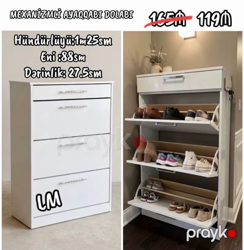 Yeni Ayaqqabı dolabı Birbaşa istehsalçıdan alın‼ Qiymət