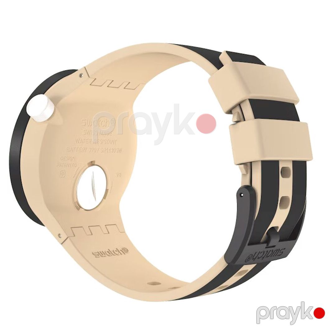 Qadın qol saatı Swatch Originals Big Bold SB03C100 bej/qara — Mallar, Bakı (3)