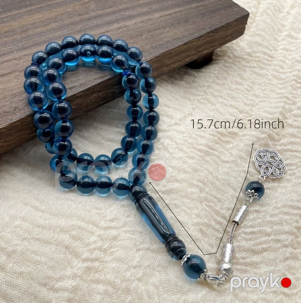 Təsbeh 82265456, göy, akril, 330 mm — Mallar, Bakı (3)