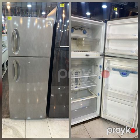 İki qapılı soyuducu (üstdə dondurucu) - Korpus: paslanmayan polad — Digah