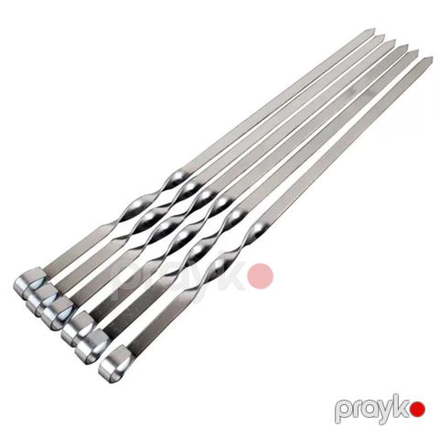 Şiş dəsti IL-2358, 6 əd, paslanmayan polad, 70x1 sm — Bakı