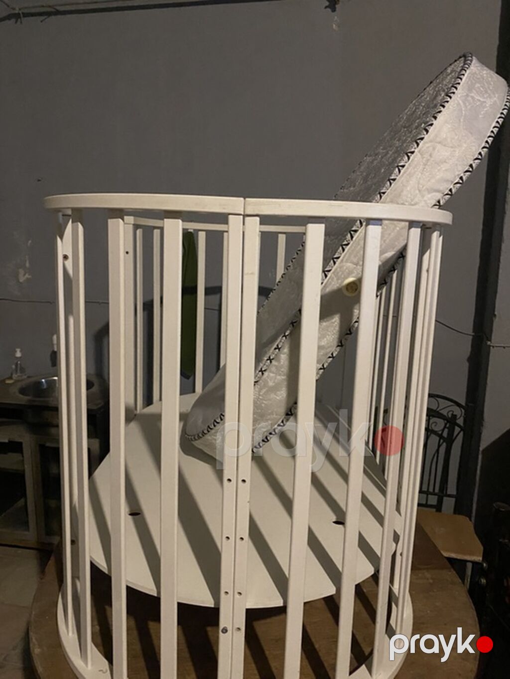 Oğlan və qız üçün, İşlənmiş, Yumru, Beşik, Dəstsiz, Matras ilə, Yellənmə mexanizmsiz — Bəşikləri, Bakı (6)
