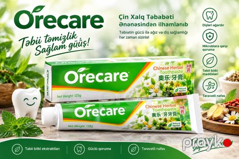 Müalicəvi diş məcunu Orecare — Bakı