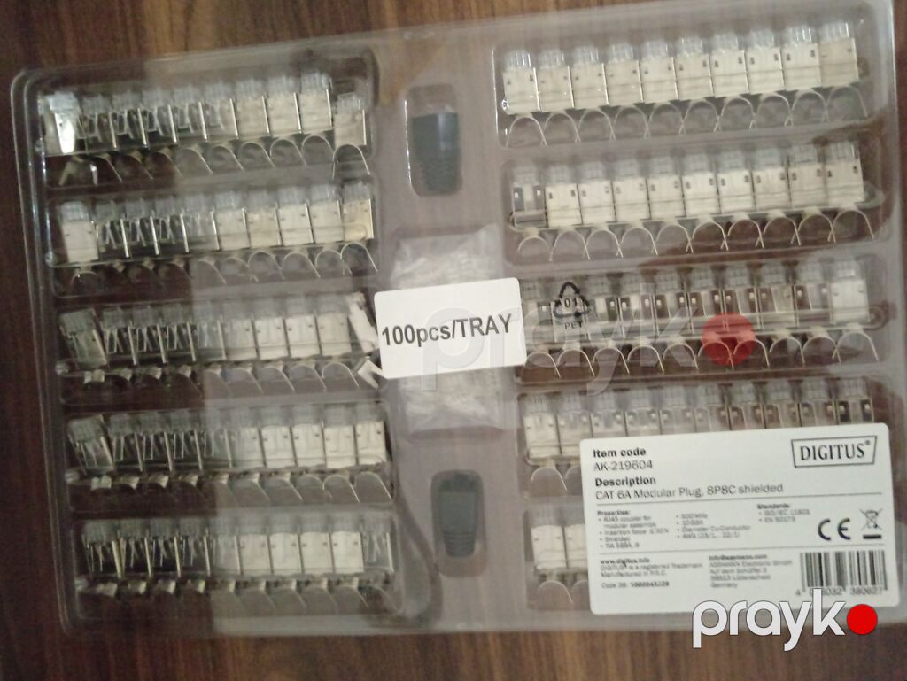 Dıgıtus CAT 6A RJ45 (8P8C) Shielded modul fişləri – AK-219604 — Şəbəkə və server avadanlığı, Sumqayıt (2)