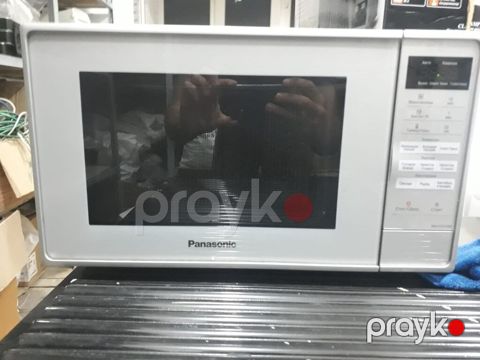Panasonic mikrodalğalı soba - Rəng: gümüşü/ağ korpus, qara şüşə — Bakı