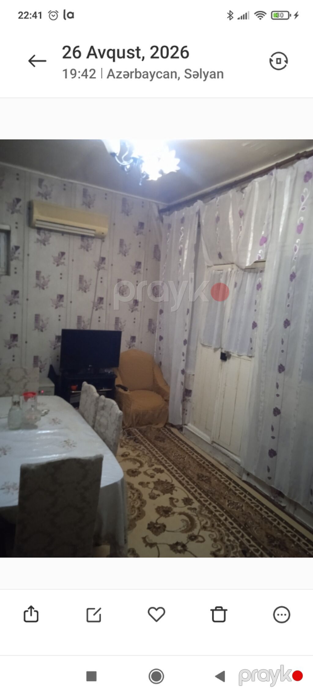 Kirayə mənzil – Salyan şəhəri, H.Əliyev küçəsi Plan: 2 otaq + — Mənzil, Salyan (4)
