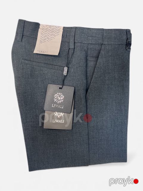 Klassik şalvar Sv5, boz, polyester/viskon, ölçü 38 — Bakı