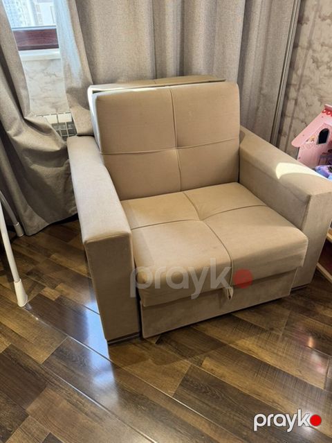 Açılan krelo krovat Çevrilən kreslo‑çarpayı - Rəng: bej - Material — Bakı