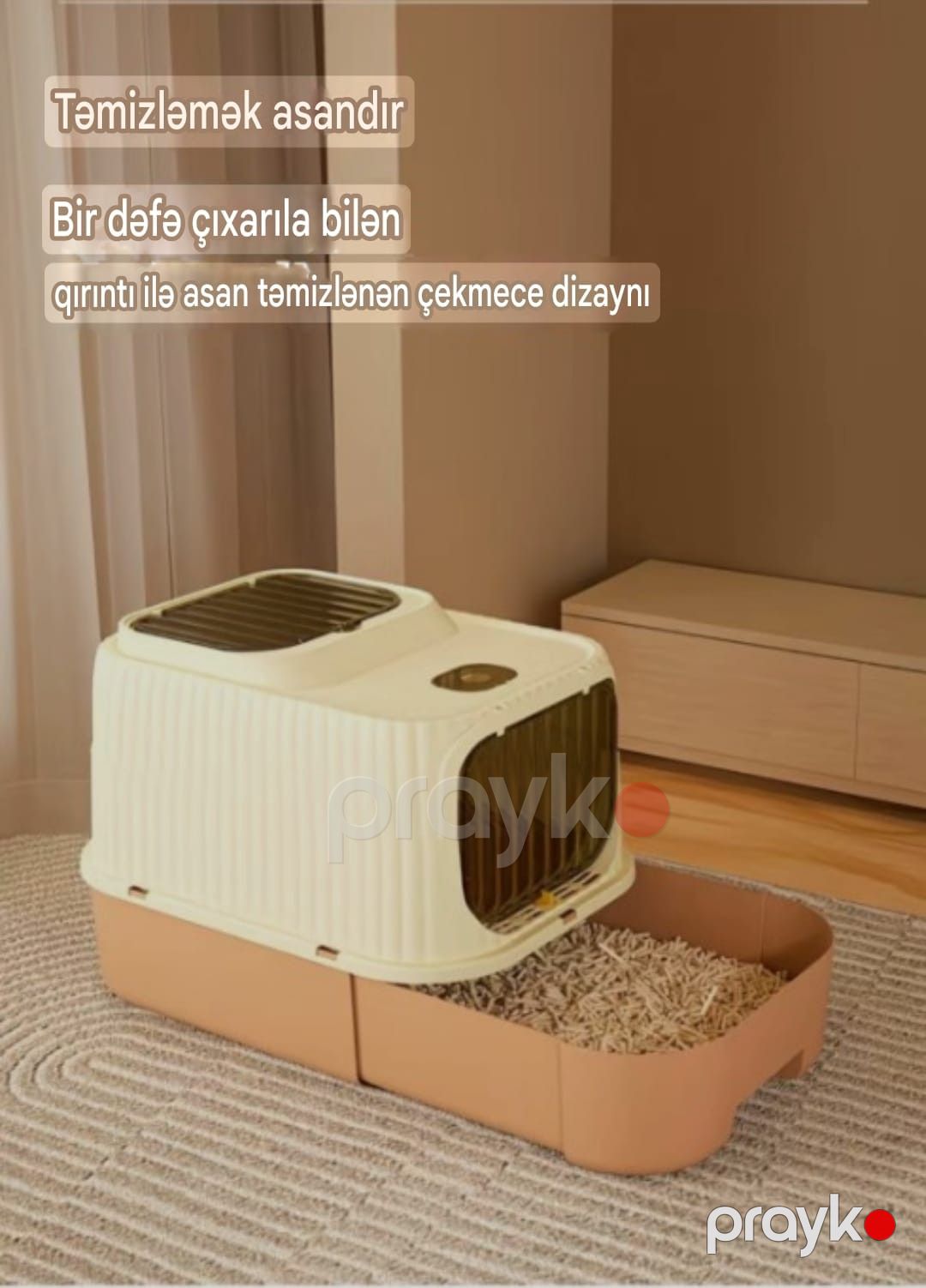 Pişiklər üçün tualet-evcik we0001, narıncı — Tualetlər, Bakı (2)