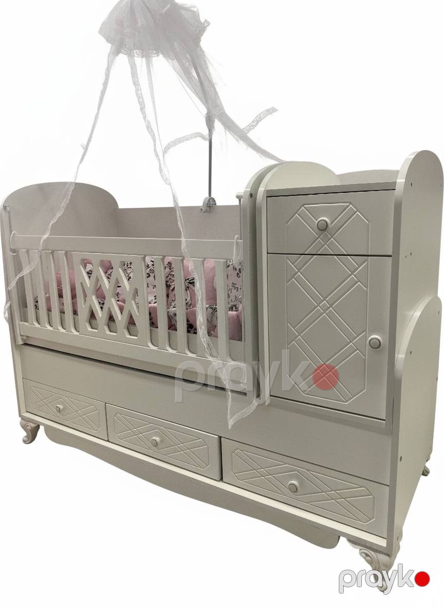 Beşik 50487508, MDF/laminat, ağ, 175x60 sm — Mallar, Bakı (2)