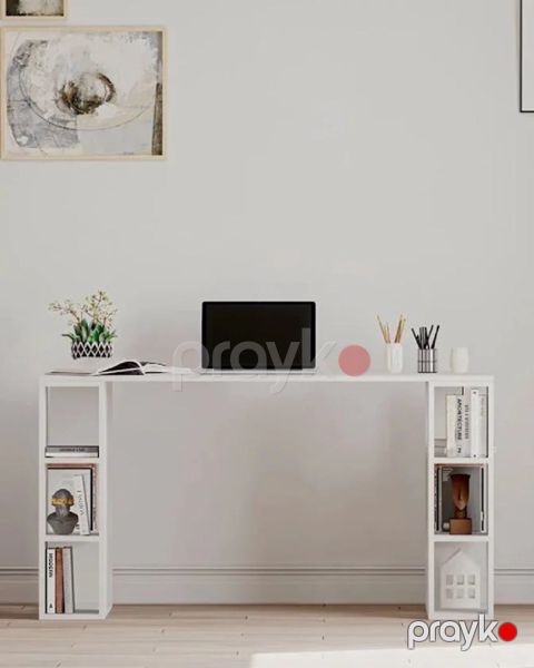 Kompüter masası Letta Air, laminat, ağ tıxmalı, 90x60x75 sm — Bakı