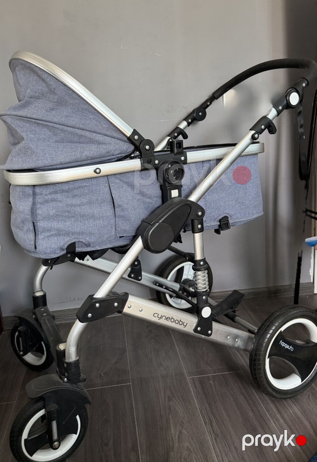 Cynebaby uşaq arabası İstifadə olunub, yaxşı vəziyyətdədir. Açıq — Arabalalar, Bakı (2)
