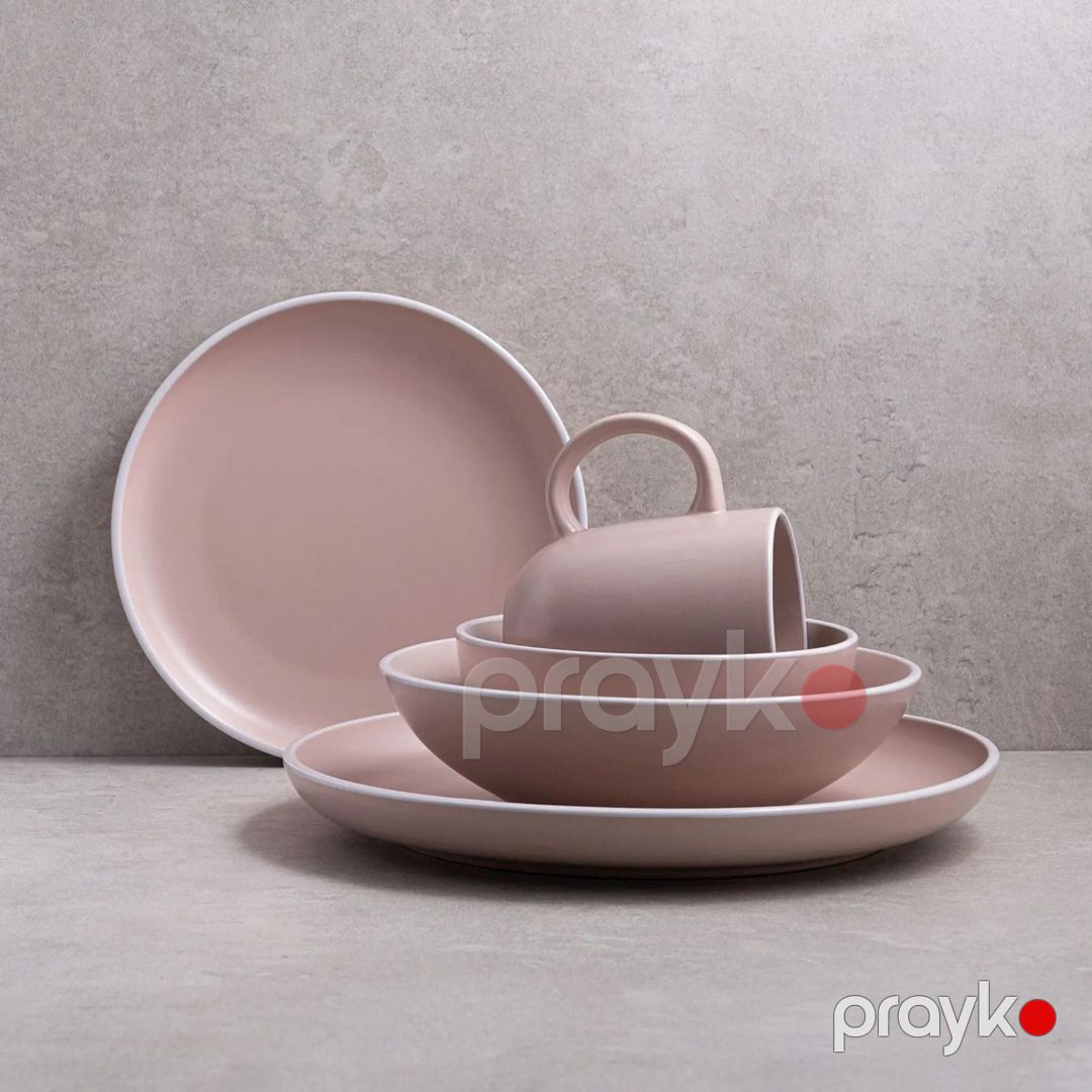 Boşqab Ardesto Cremona AR2926PC, keramika, çəhrayı, 26.5 sm — Mallar, Bakı (3)