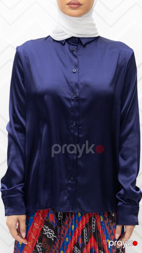 Uzunqol köynək Khinali, ipək, ölçü 46 — Bakı