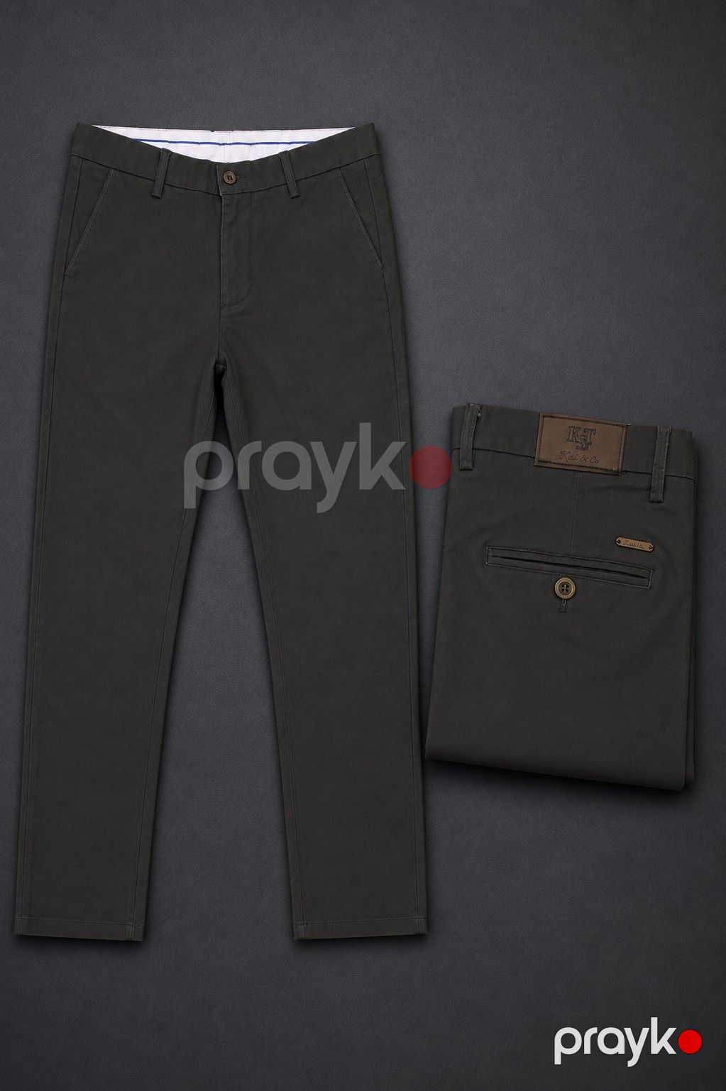 Kişi klassik şalvar, haki, pambıq, ölçü 29 — Mallar, Bakı (2)