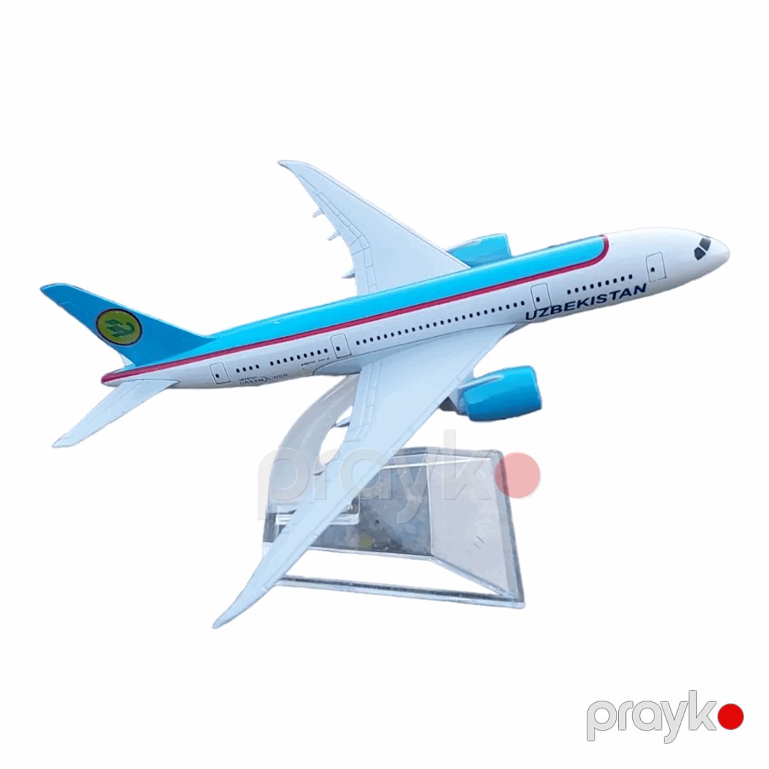 Kolleksiya heykəlciyi Uzbekistan Boeing 787, 13.5x15x8 sm — Mallar, Bakı (2)