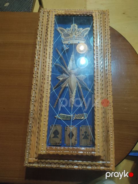 Əl işı taxta nərd dəsti - Material: cilalanmış təbii ağac, əl oyma — Bakı