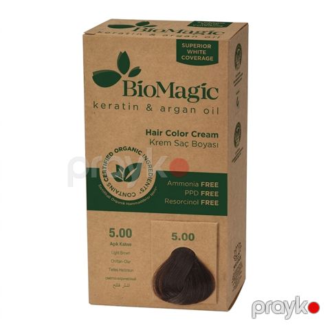 Saç üçün krem-boya Biomagic 5.00 Light Brown 60 ml — Bakı