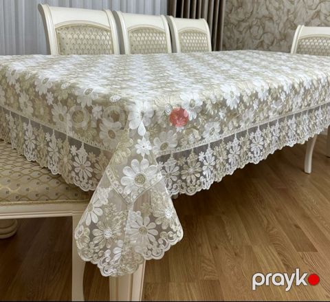 Süfrə, 160×310 sm, jakkard, bej — Bakı