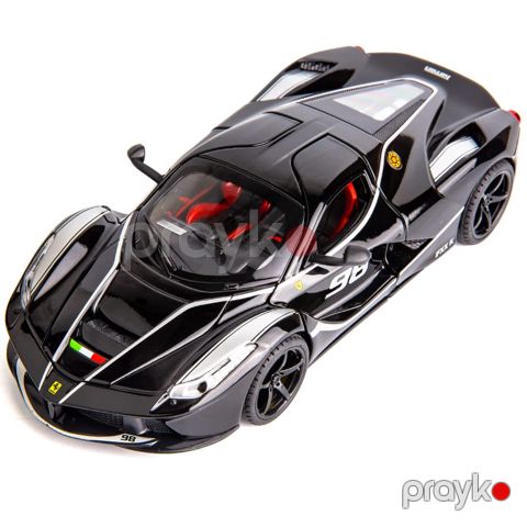 Avtomobil Ferrari 1:22, səs və işıqlı, metal, qara — Bakı