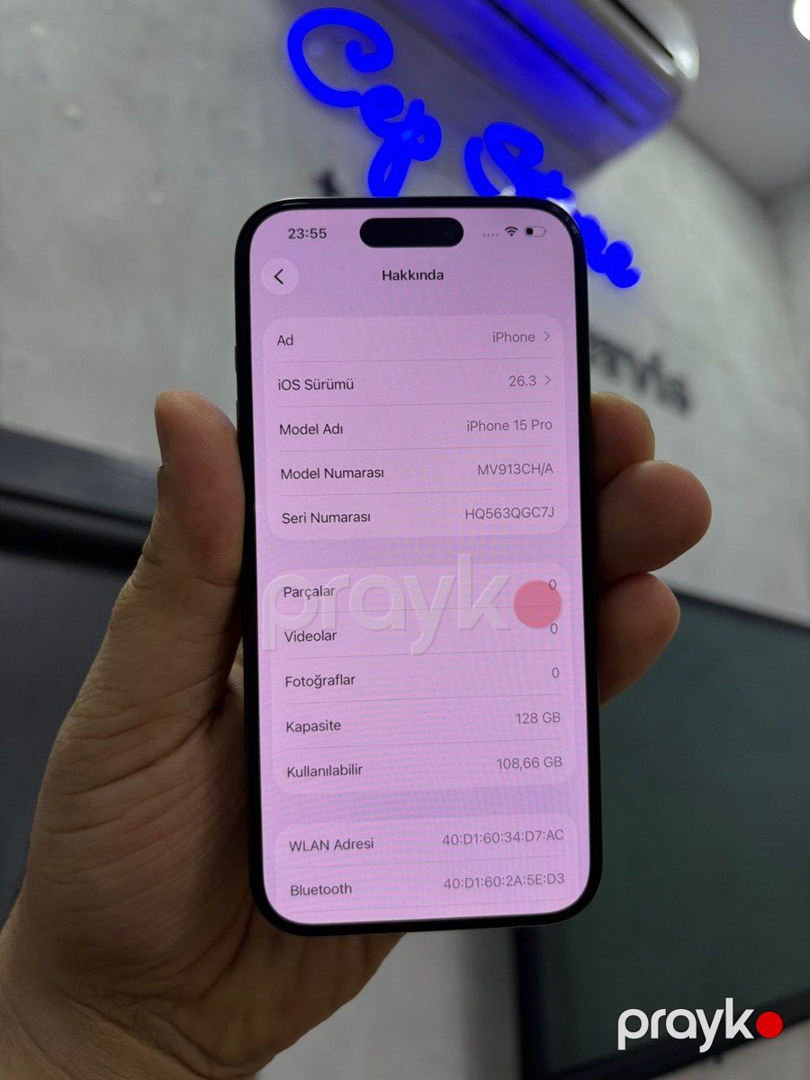 Apple iPhone 15 Pro Black Titanium 128GB/8GB — Smartfonlar, Bakı (4)