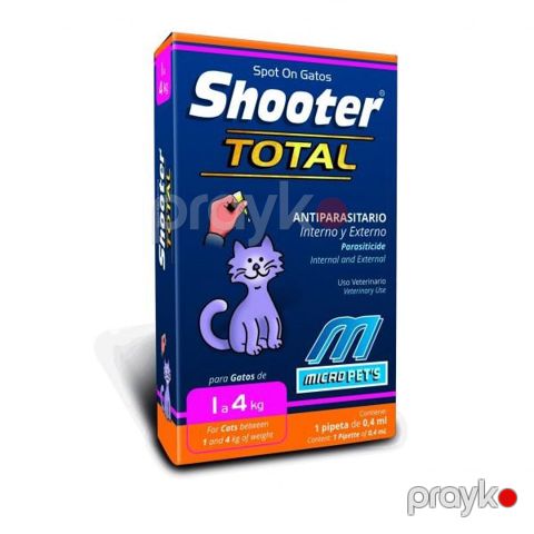 Bit və gənə əleyhinə damcılar Shooter Total pişiklər üçün 1-4 kq — Bakı