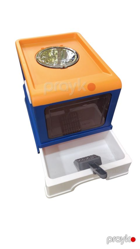 Biotualet, plastik, göy/narıncı, 45x37x36 sm — Bakı