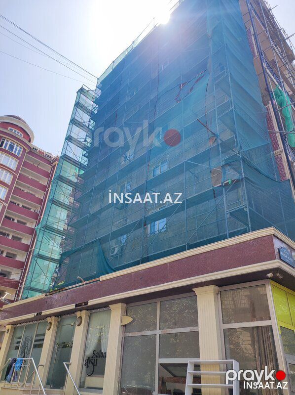 Lesa və scaffold işləri (dəmir ayağaltılar) — Fasad işləri, Bakı (4)