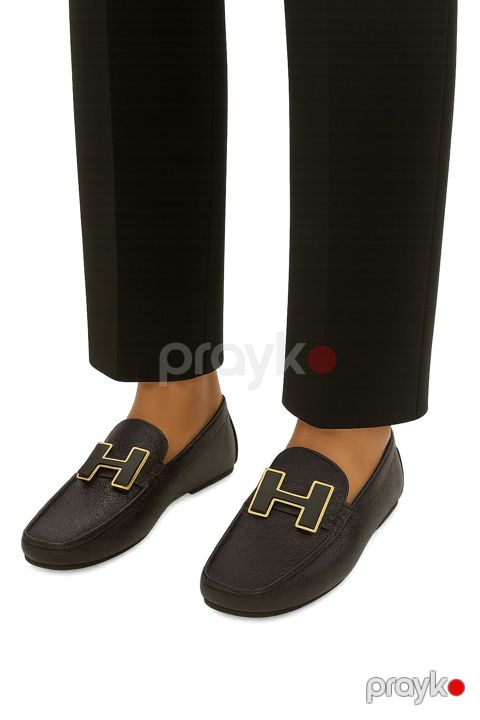 Mokasin kişilər üçün 0502, dəri, qara, ölçü 43 — Bakı