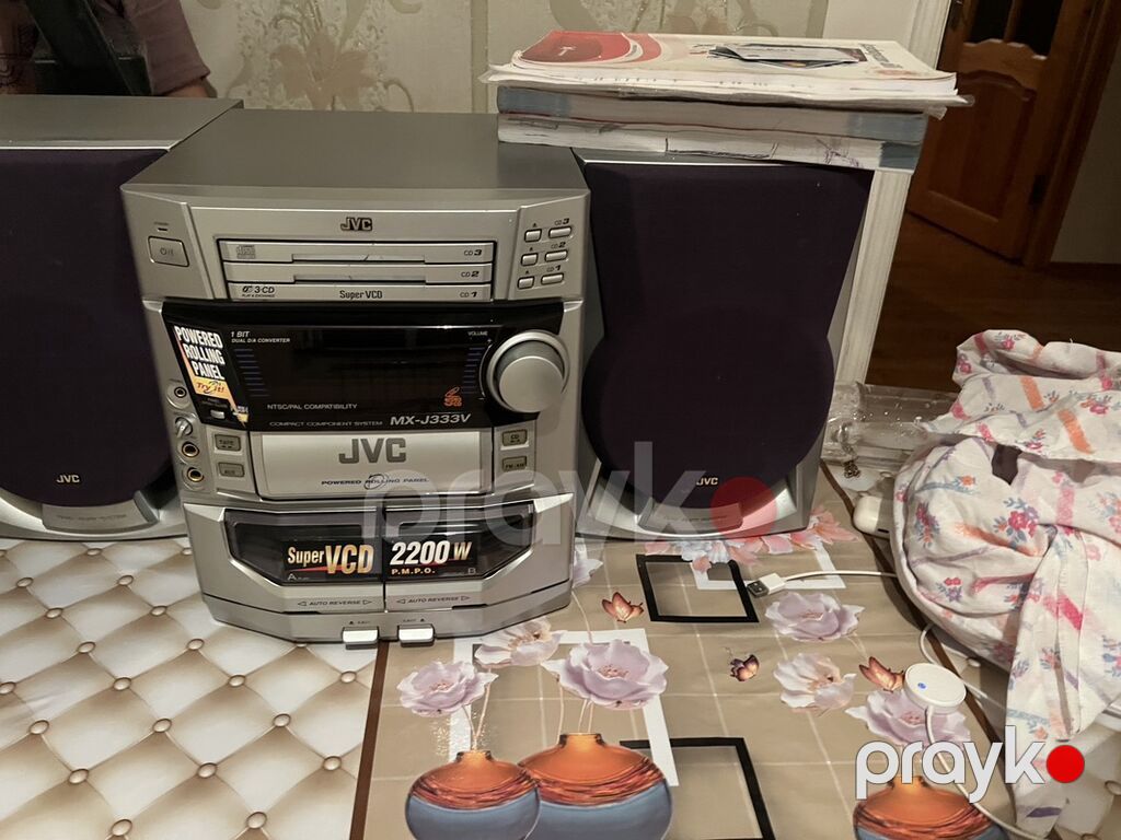 JVC MX-J333V kompakt musiqi sistemi Xüsusiyyətlər: - 3 diskli CD — Akustik sistemlər, Digah (2)
