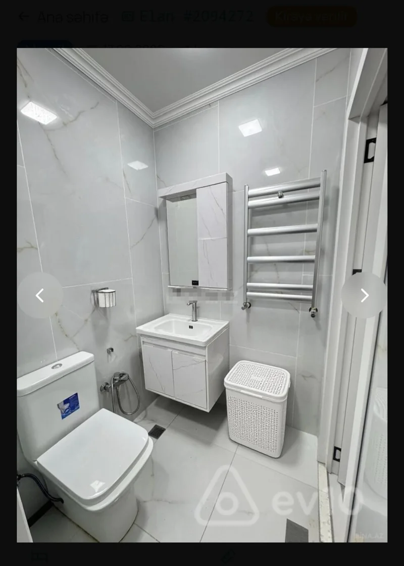 2 otaqlı mənzil, 40 m², Süleyman Rüstəm küçəsi — kirayə — Mənzil, Bakı (10)