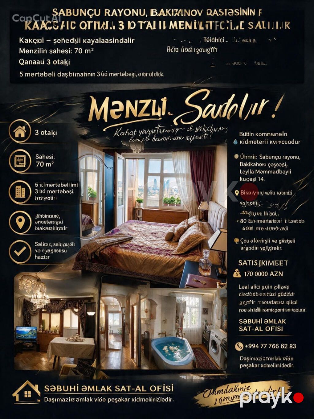 kupcali 3 otaqli bina evi satilir Sabuncu rayonu Bakıxanov — Mənzil, Bakı (4)