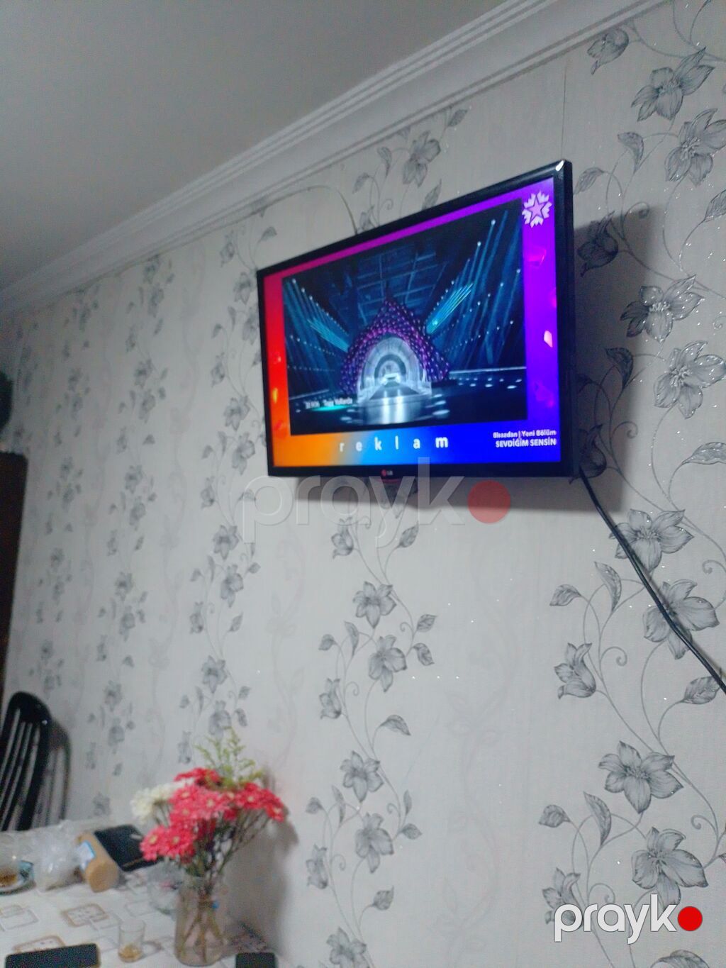 LG divar tipli LED televizor - Ekran ölçüsü: təxminən 32–37 düym — Televizorlar, Sumqayıt (3)