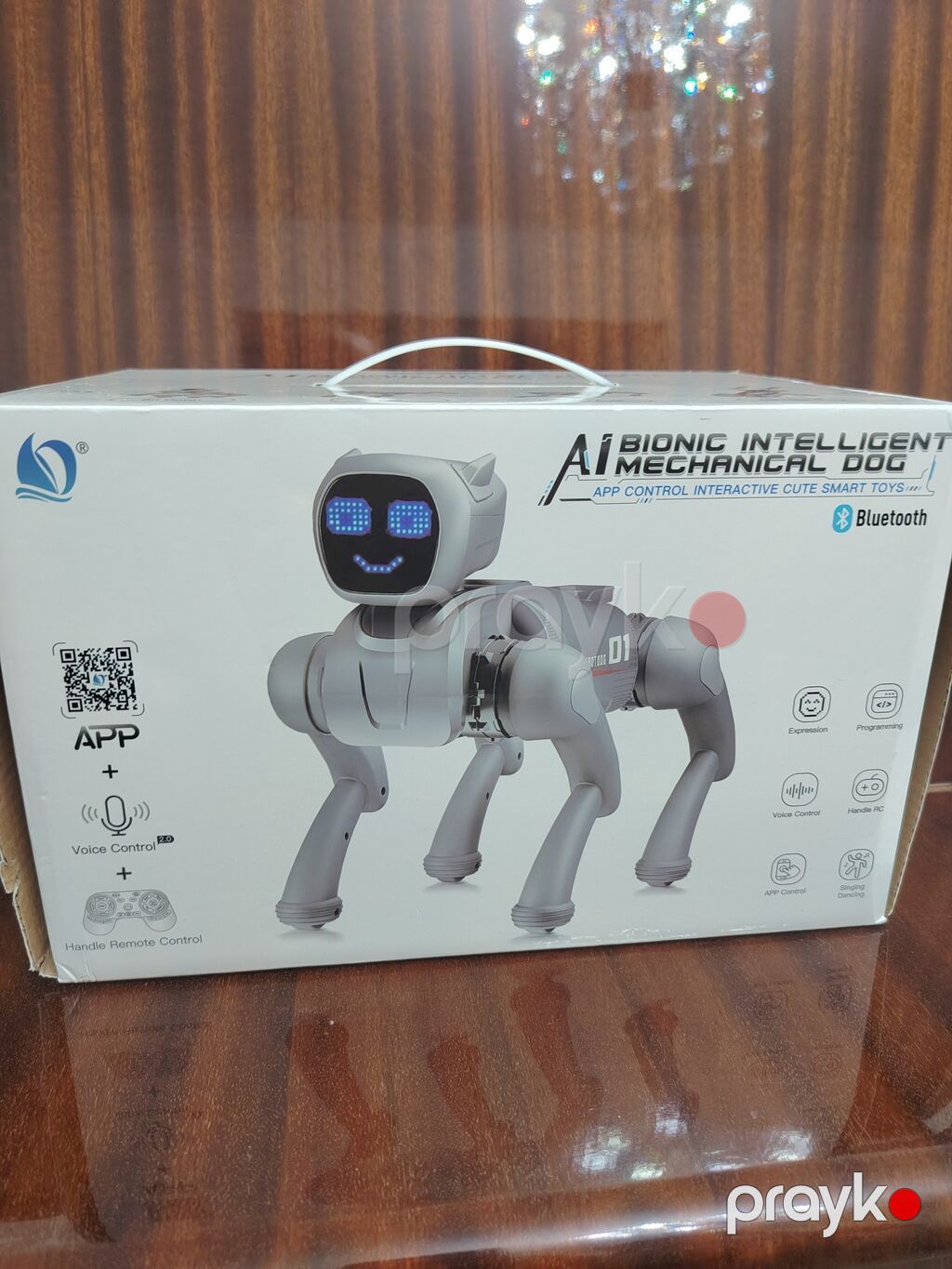 AI Bionic Mecha Robot İt – pultla idarə olunan interaktiv oyuncaq — Oyuncaq figuraları, Güzdək (7)