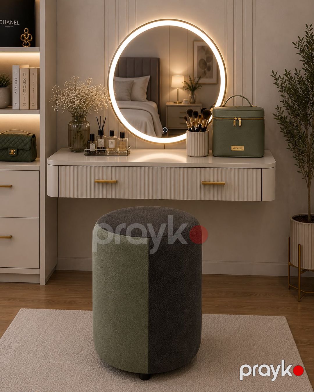 Pufik 2631537, parça/taxta, yaşıl, 47x33 sm — Mallar, Bakı (2)