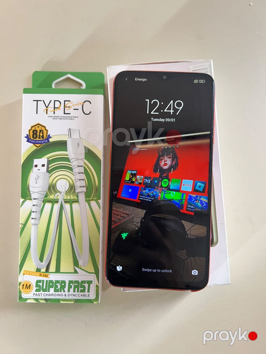 Redmi 9T, 128 GB, rəng - Qırmızı, Face ID — Xiaomi, Bakı (7)