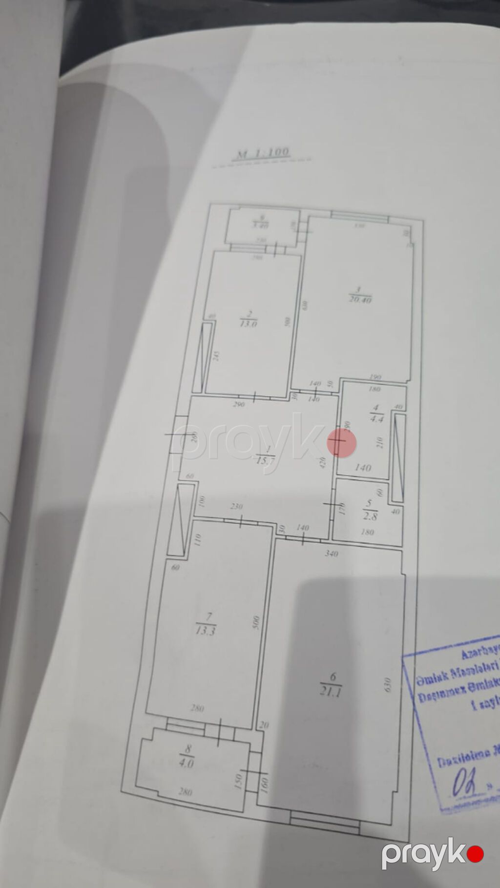 3 otaqlı, Yeni tikili, 110 kv. m — Mənzil, Bakı (3)