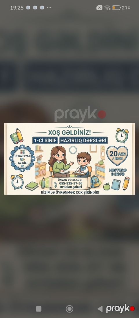 Məktəbəqədər və ibtidai sinif hazırlığı, Azərbaycan dili, Fərdi — Xırdalan
