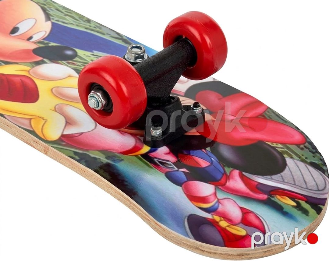 Skeytbord Alliance Company Oğlanlar üçün, Hər kəs üçün 3 yaşdan Taxta 25 kq Mickey və Minnie Mouse Mövzulu Mini 43x12 sm — Mallar, Bakı (3)