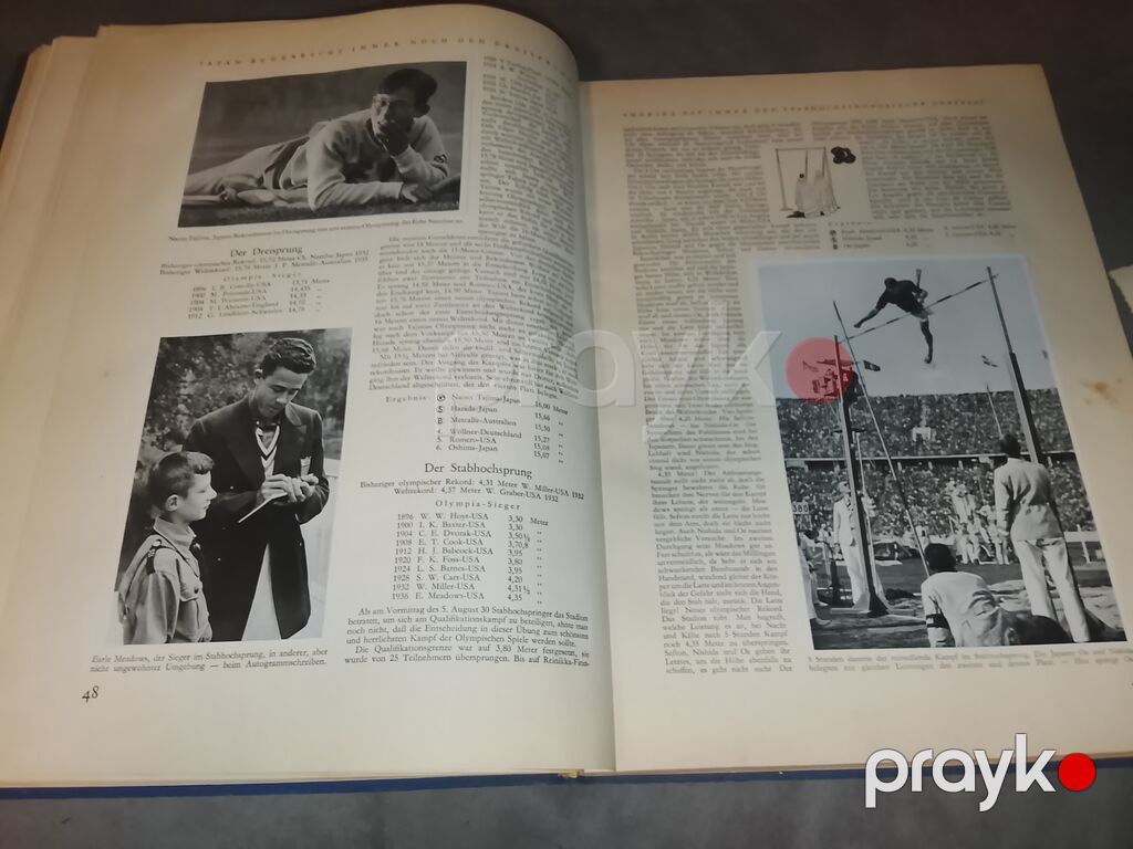 1936-CI ilin orijinal alman(n t) olimpiada kitabı — Kitablar, Bakı (10)