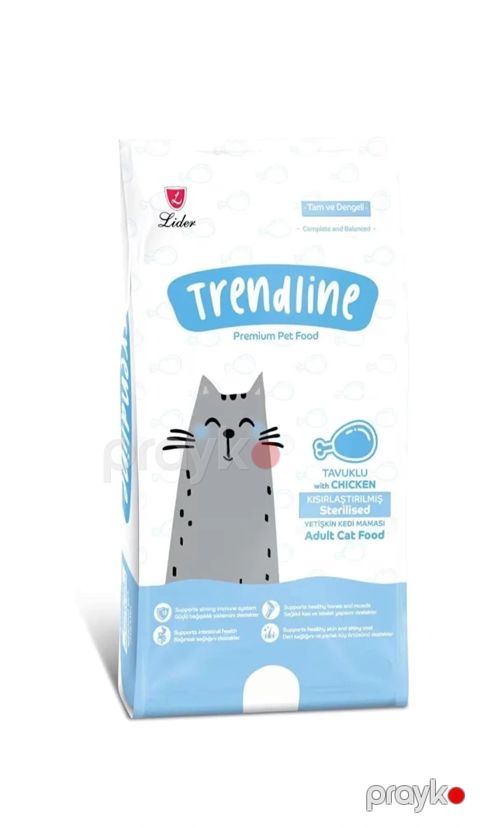 Quru yem Trendline yetkin sterilizasiya edilmiş pişiklər üçün, 1 kq — Bakı