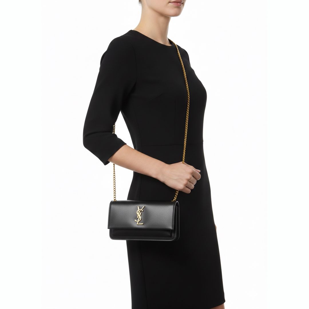 YSL Sunset Medium 22 sm – İkonik Monogram Çiyin Çantası — Çantalar, çamadanlar, cüzdanlar, Bakı (4)