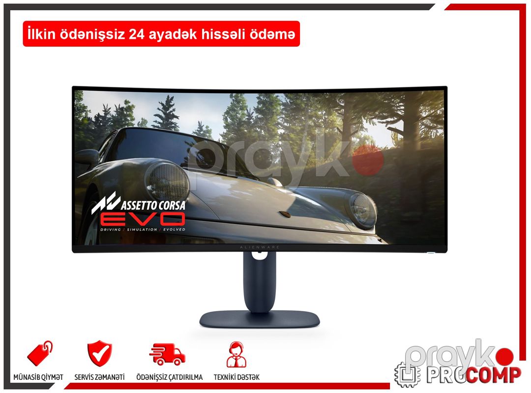 Curved Dell 34 Gaming monitor - AW3425DW 210-BRTW — Kompüterlər və noutbuklar, Bakı (2)