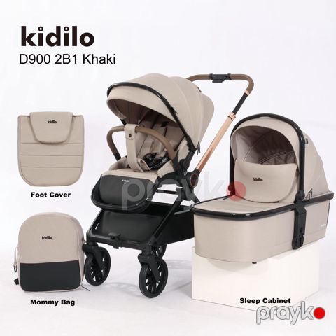 Uşaq arabası Kidilo D900 2B1, krem — Bakı