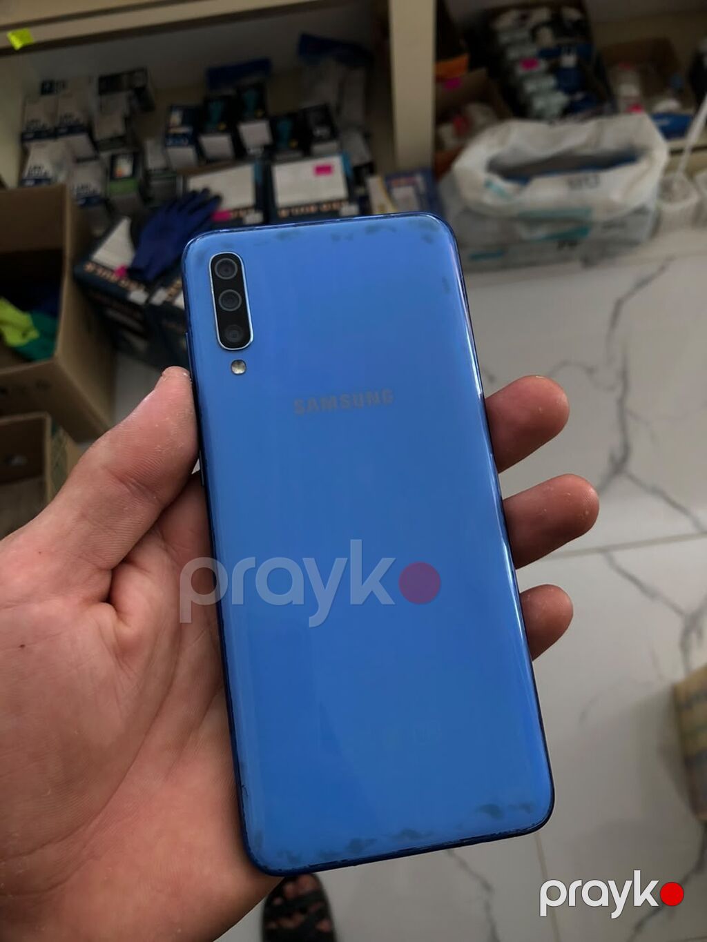 Samsung Galaxy A70, 128 GB, rəng - Göy, Barmaq izi — Samsung, Şirvan (4)
